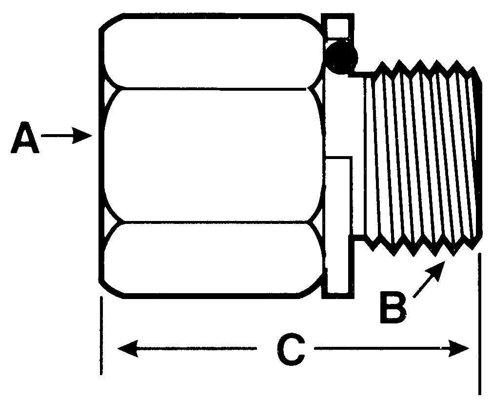 Fluid Routing Solutions Inc Steel Female Npt To Male Metric Adapter