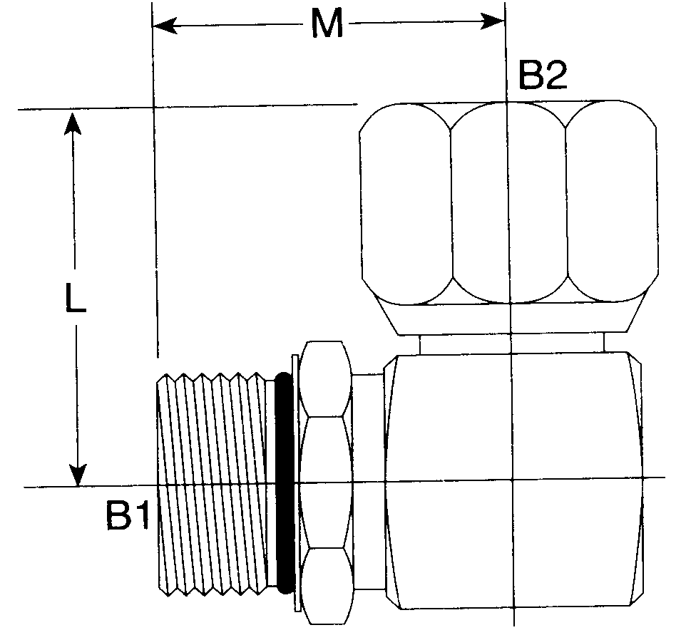 Steel Male Orb To Female Jic Elbows Hydraulic Supply Co