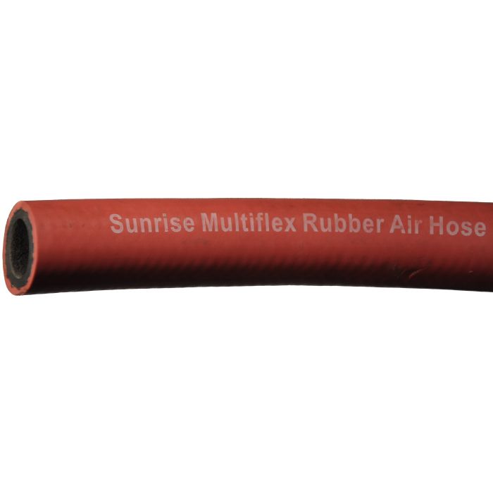 Red Multi-Purpose Hose with Crimped Male NPT Ends - 300 PSI