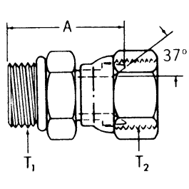 Steel Male Orb To Female Jic Adapters Hydraulic Supply Co