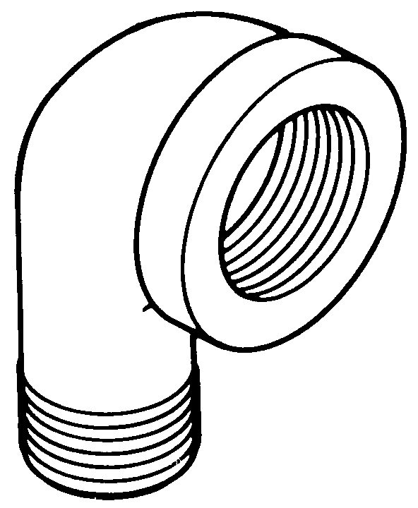 BMI USA Iron Pipe 90 deg Street Elbow 1-1/2-90STREET/E Hydraulic Supply Co.